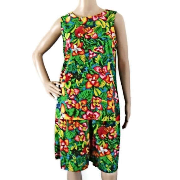 Bon Worth Tropical 2 Piece Short & Top Set - Picture 4 of 7